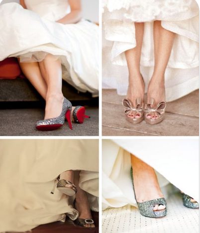 Silver Barrette Shoes