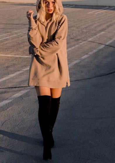 Hoodie Mini Dresses