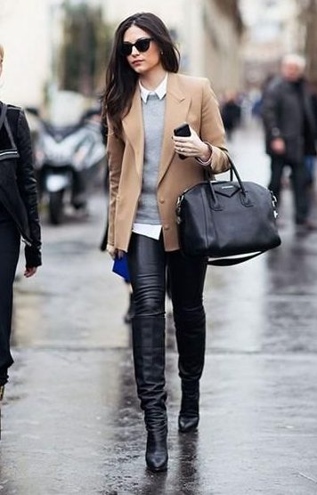 Leather Jackets, T-Shirts, And Khaki Pants