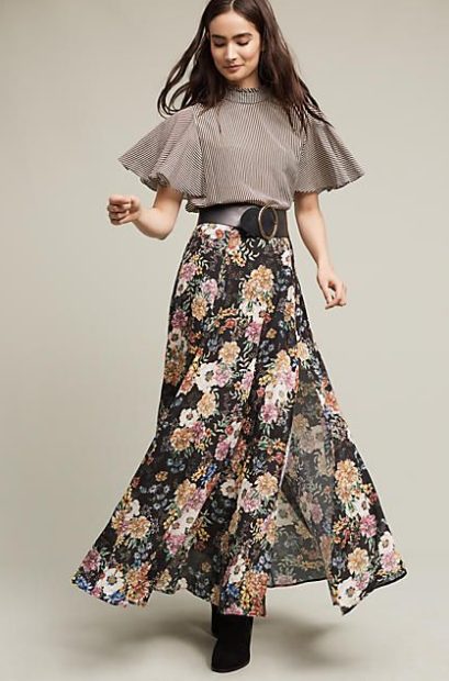 With a Midi Skirt