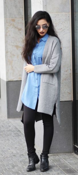 Grey days and oversized outfits