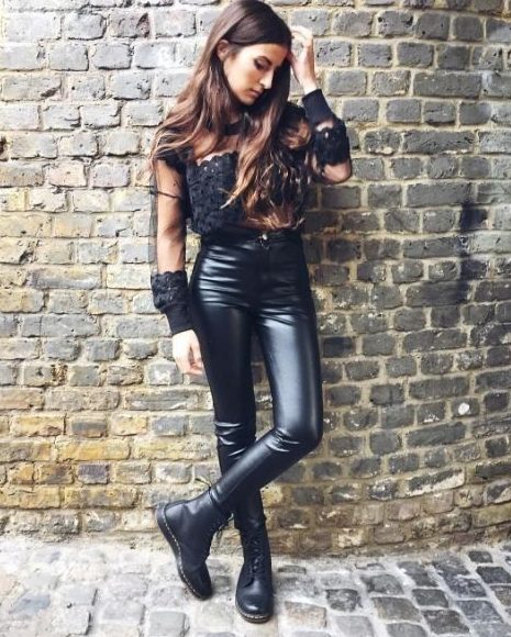 With Leather Pants