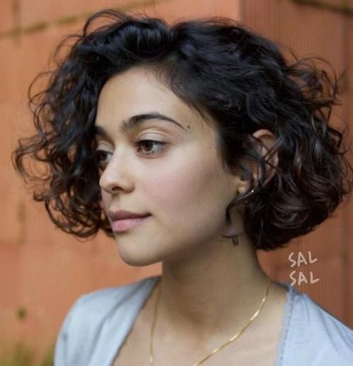 Chin-Length Curly Pixie Cut