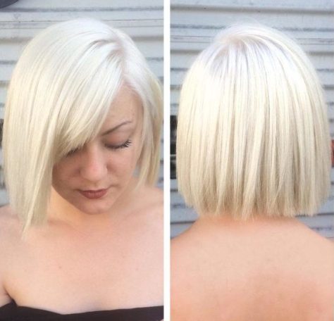 Blunt Side-Swept Pixie Cut 