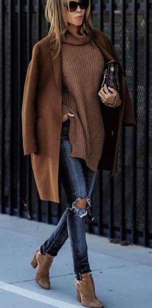 Go for brown ankle boots