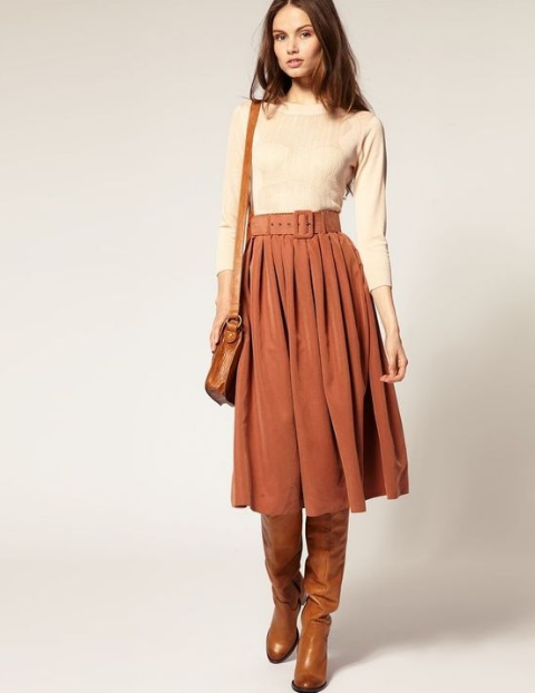 Basic midi skirt