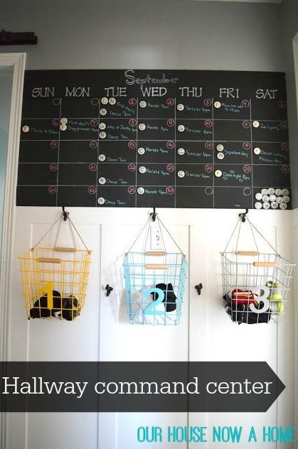 DIY Hallway Command Center And Shoe Organizer