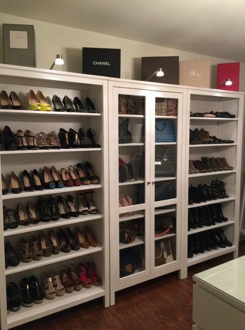 Huge Built-In Shoe Shrine