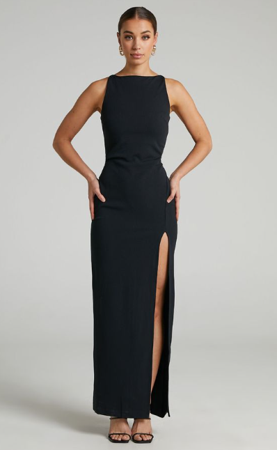Maxi Dress In Black Or Navy