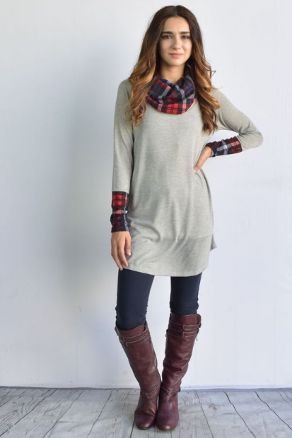 Try on a long tunic