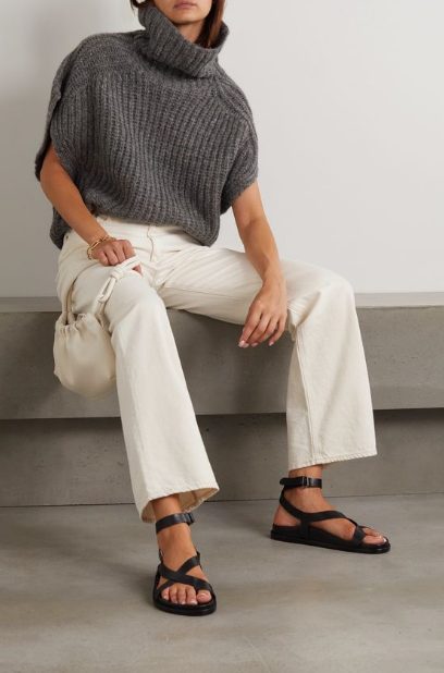 Fitted Ribbed Turtleneck Sweater