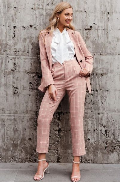 Plaid Pants And Plaid Blazer