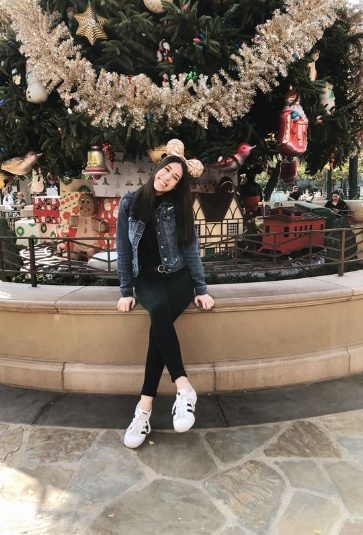 Black T-shirt, Black Jeans, And Denim Jacket
