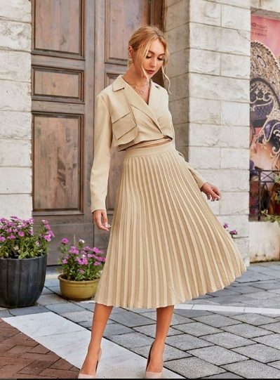 A-line Skirt and Blazer