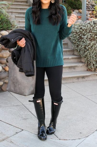 A Sweater and Black Legging