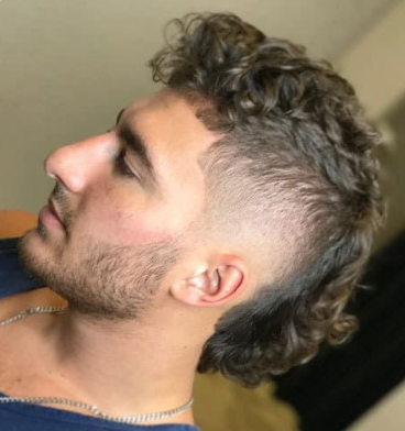 Permed Mullet For Men