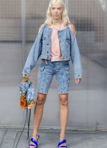 Denim Jacket & Denim Biker Short
