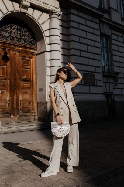 A Sleeveless Blazer