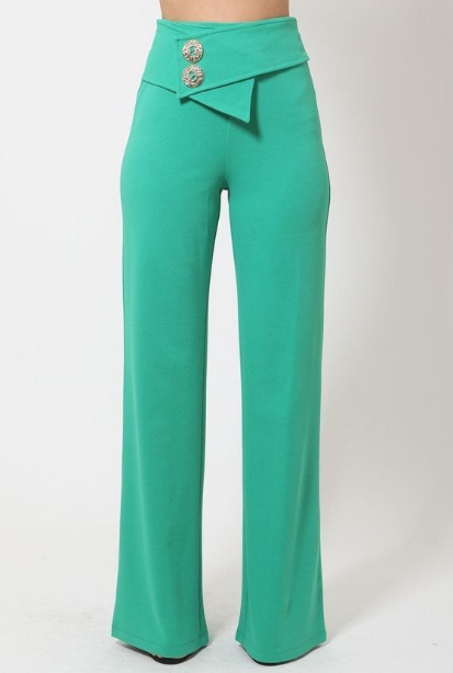 Button-Front Pants