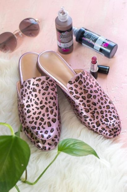 DIY Leopard Print Shoes