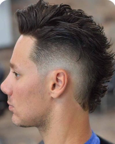 Drop face mullet For Men