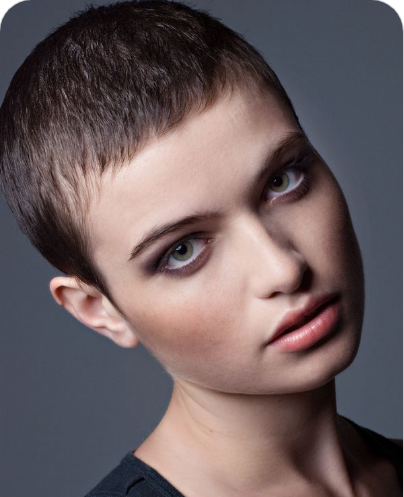 Crew Cut with Short Mullet For Women
