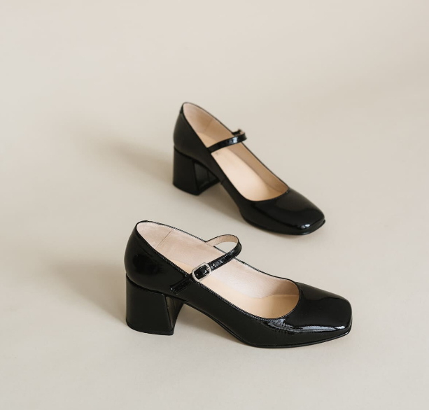 Black Mary Jane Heels