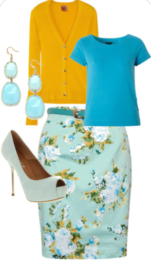 Bright and Colorful Church Outfit