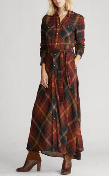 Plaid Shirtdress