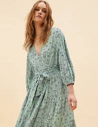 13. Floral Print Wrap Dresses, Trench Coats, and Pink Rain Boots