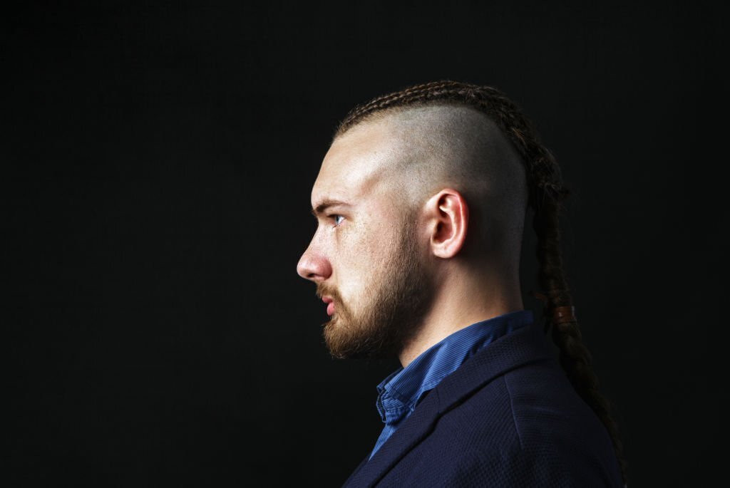 French man cornrow braid