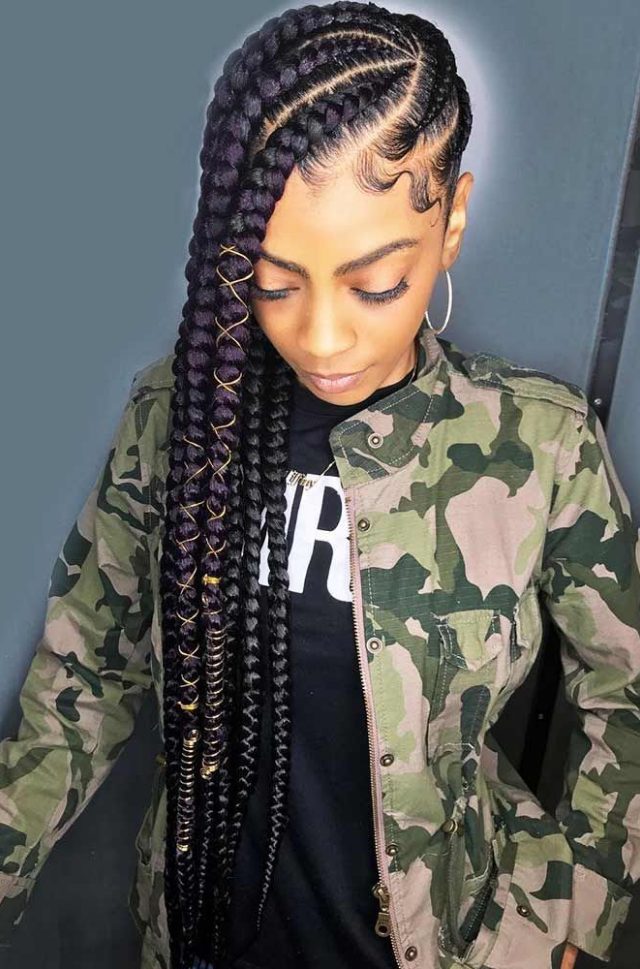Asymmetrical Braids