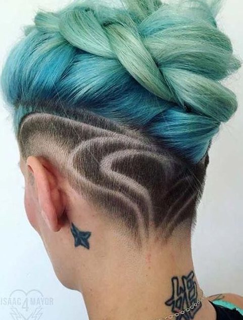 Braided with undercut