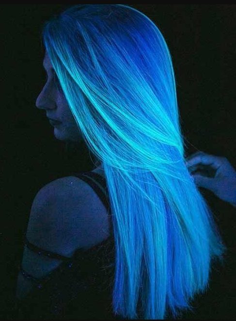 Glow in the dark hairstyle