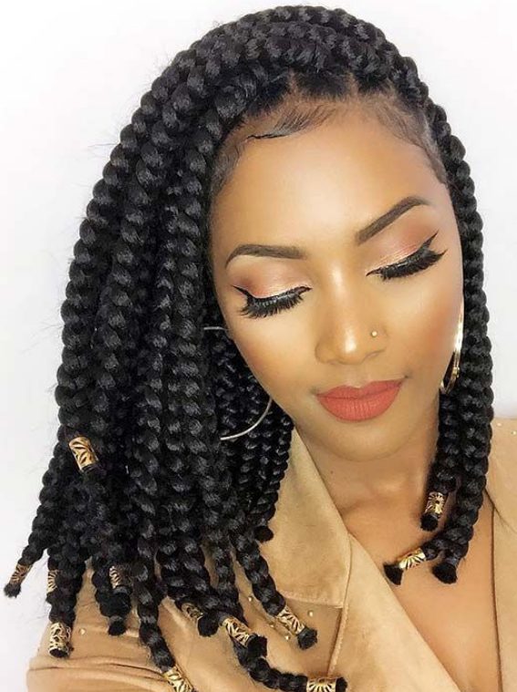 Chunky Black Braids
