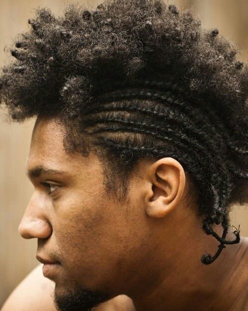 Mohawk cornrow braids