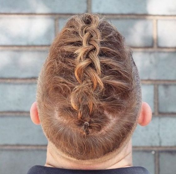 Dutch cornrow braids for men