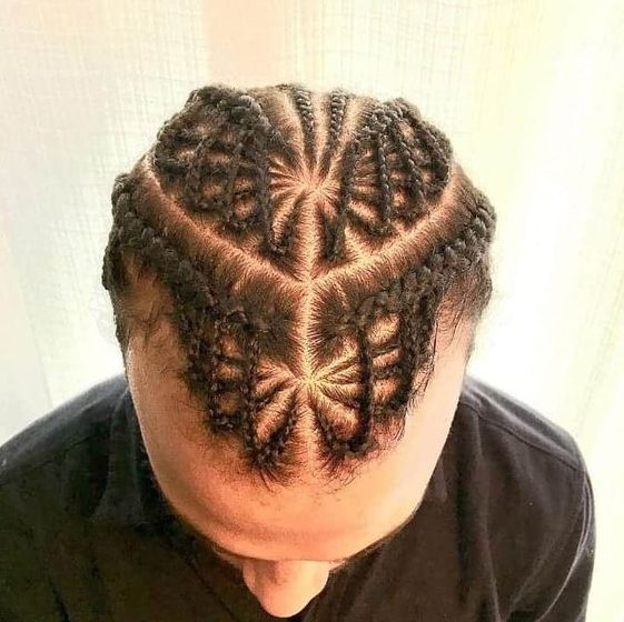 Simple cornrow braids