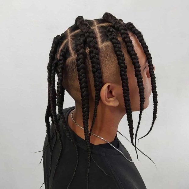 Long box cornrow braids