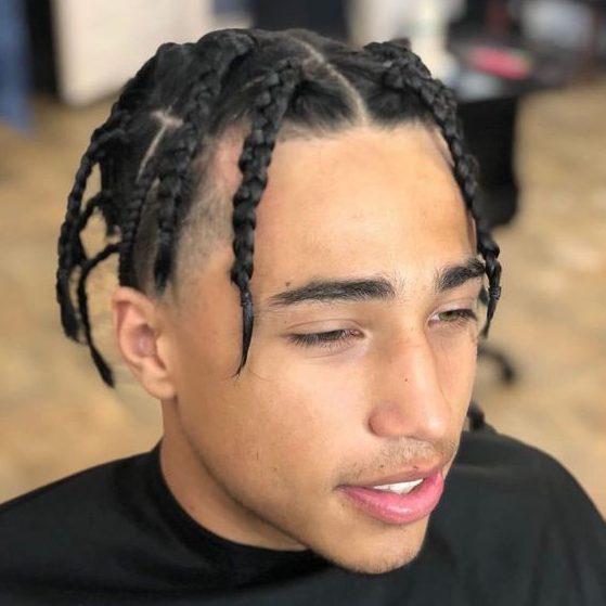 High box cornrow braids
