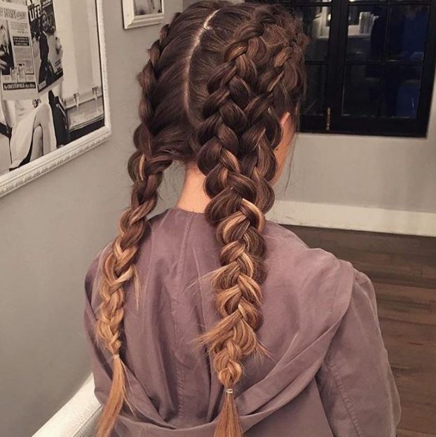 12 Amazing Two Big Braids Hairstyles With Weave