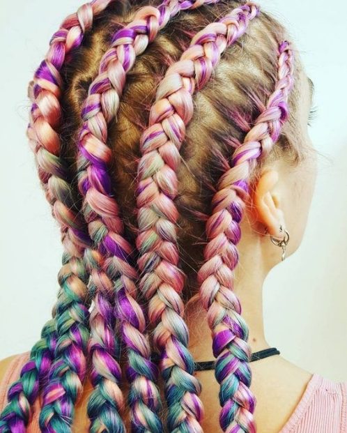 Chunky braids