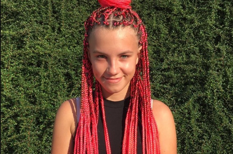 Red box braids