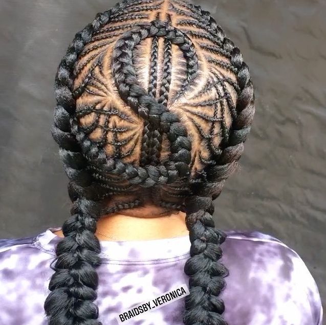 Dollar-shaped Stitch Braids