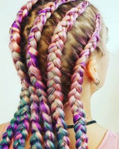 Colorful Stitch Braids