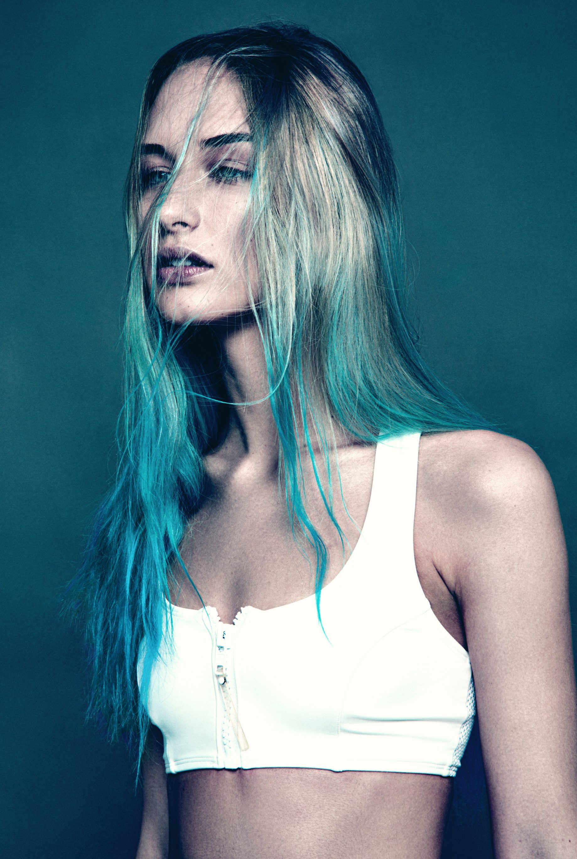 Aqua Blue Hair