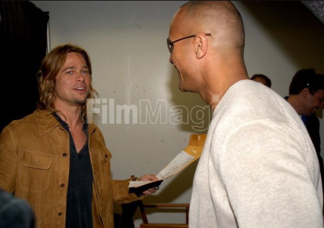 Height Comparison of Brad Pitt and Dwayne Johnson