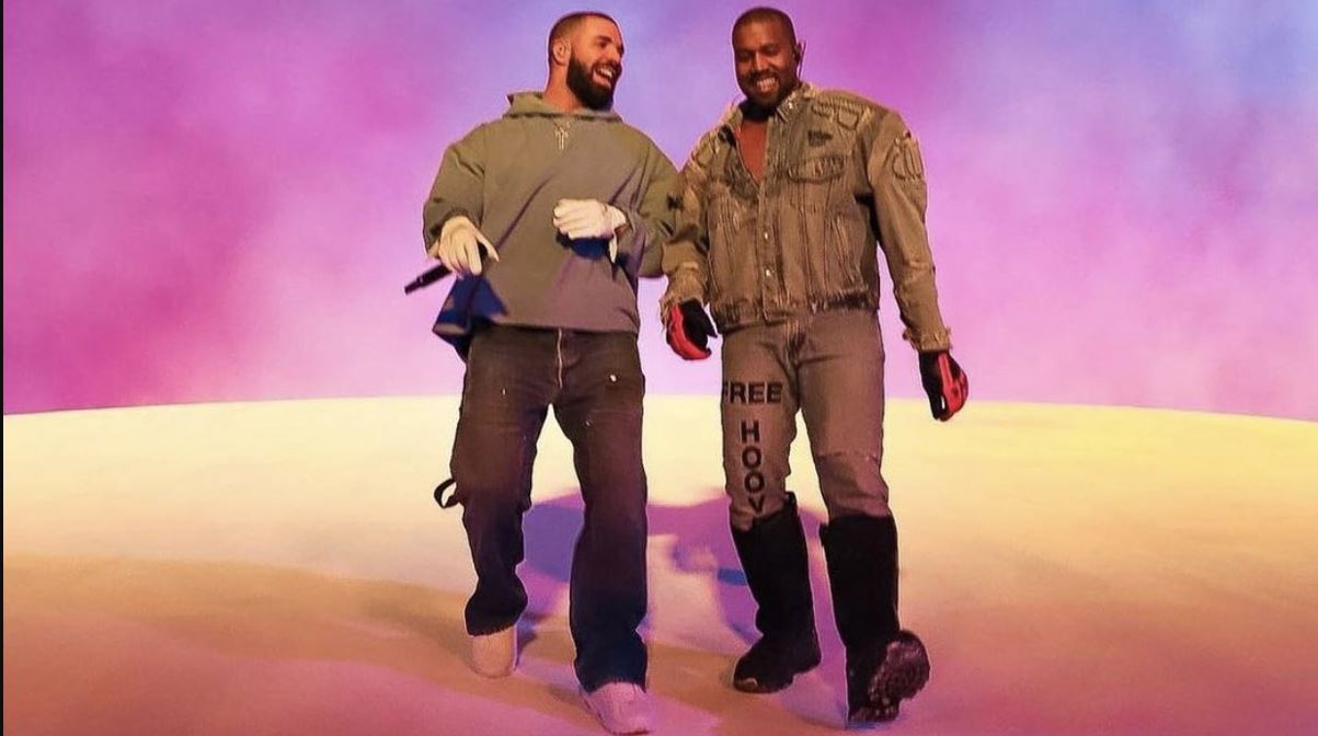 Drake's height in comparison to Kanye West