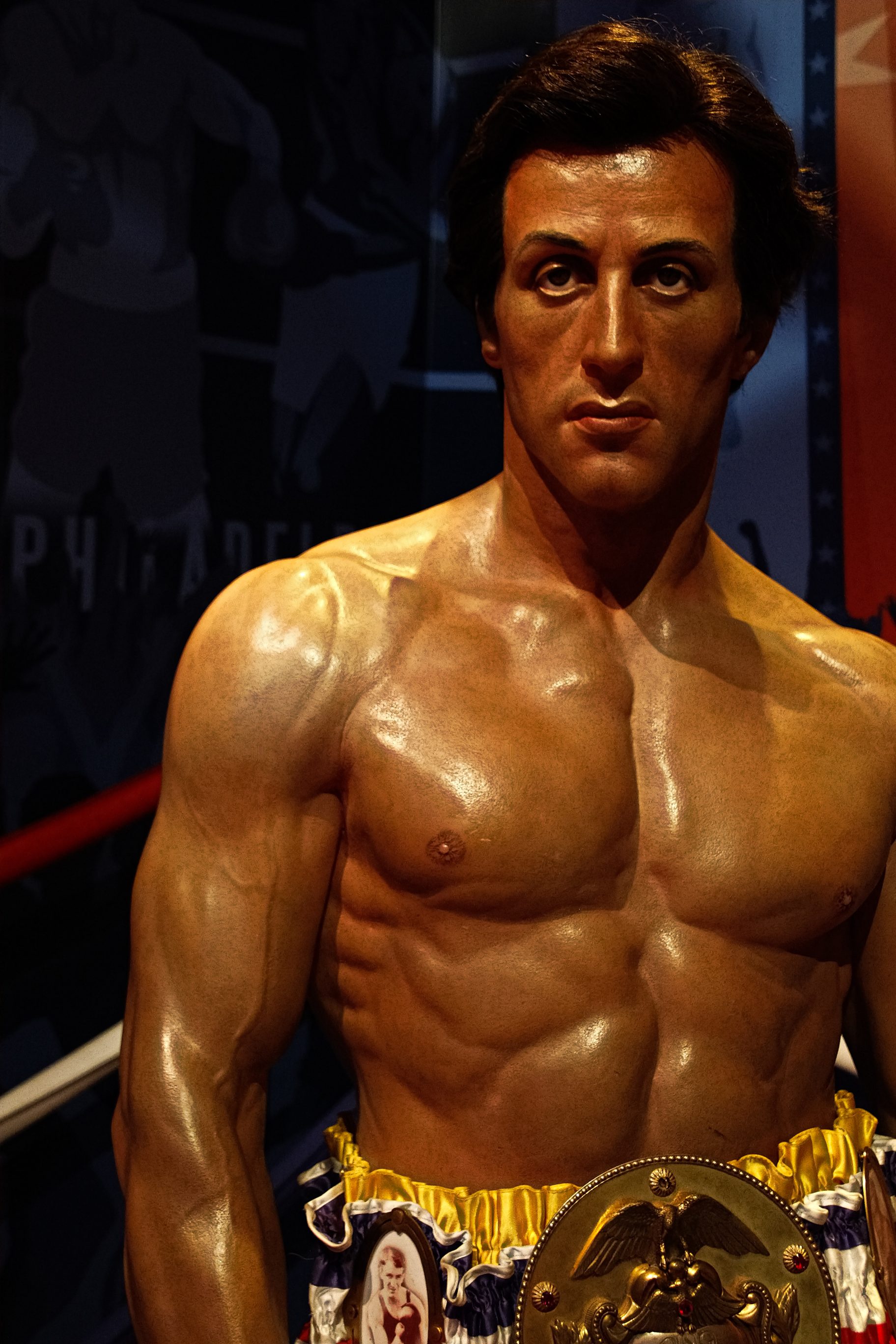 Sylvester Stallone as Rocky Balboa in Madame Tussauds Hollywood wax museum