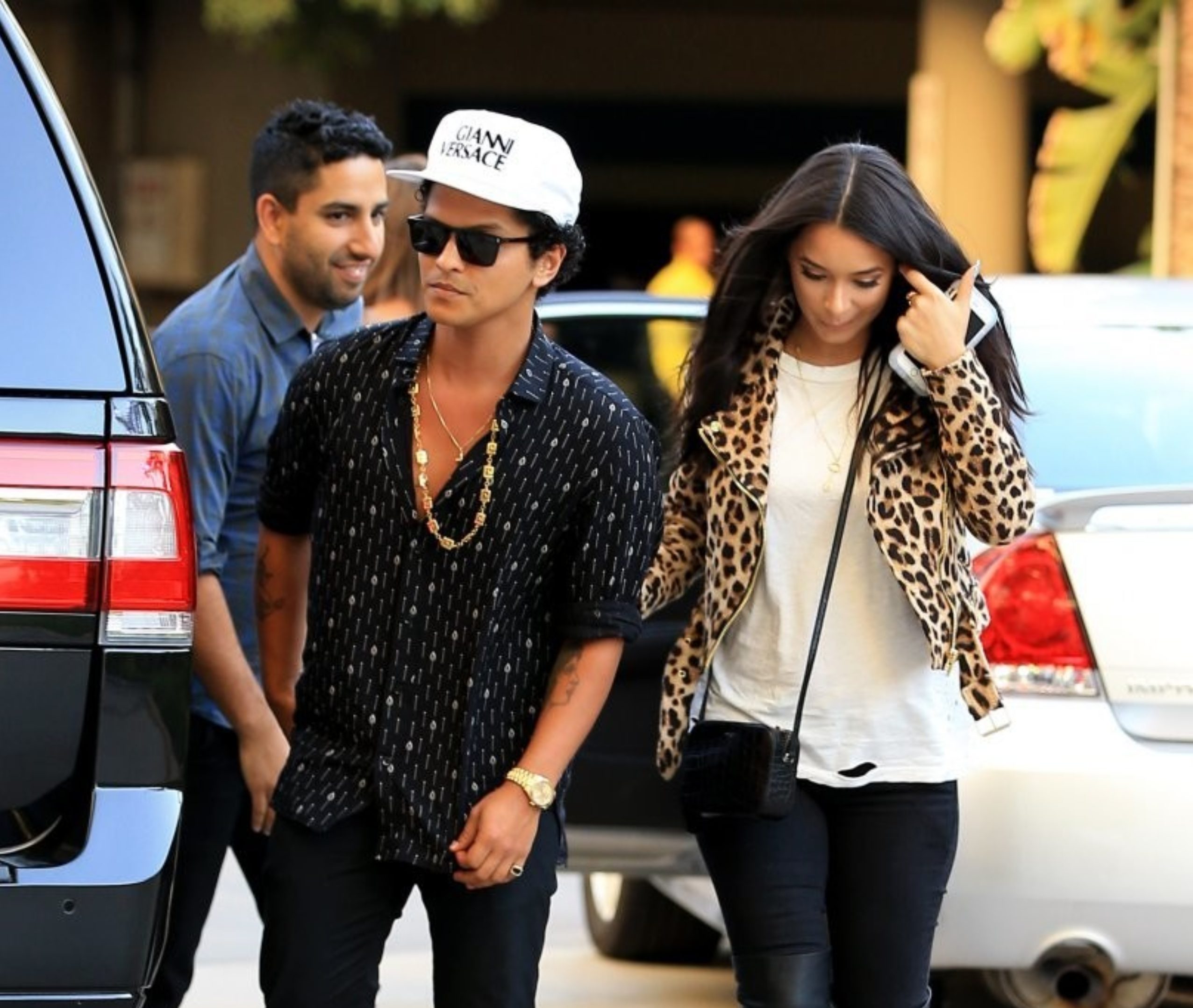 Bruno Mars and Jessica Caban